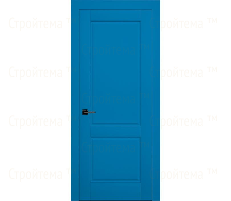 Дверь межкомнатная глухая Лондон ДГ2 голубая