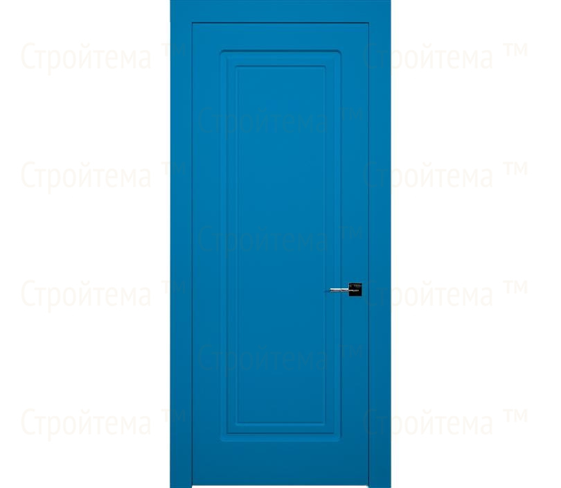 Дверь межкомнатная глухая Милан ДГ1 голубая